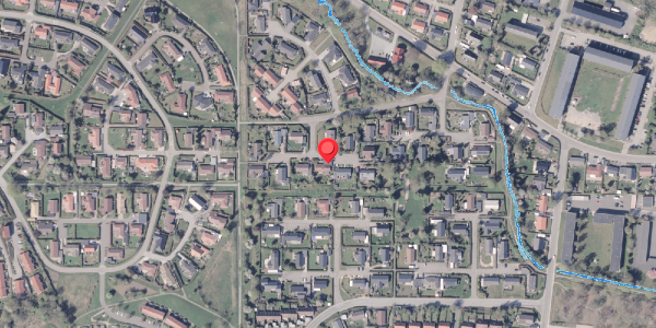 Oversvømmelsesrisiko fra vandløb på Aahaven 35, 8300 Odder
