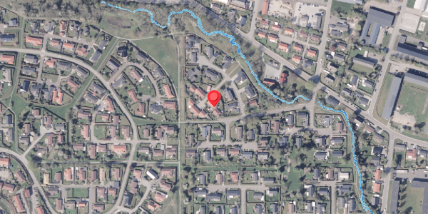 Oversvømmelsesrisiko fra vandløb på Aahaven 36, 8300 Odder