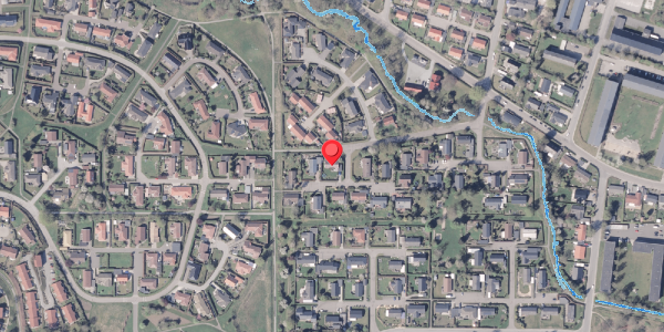 Oversvømmelsesrisiko fra vandløb på Aahaven 47, 8300 Odder