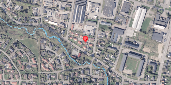 Oversvømmelsesrisiko fra vandløb på Aahavevej 1D, 8300 Odder
