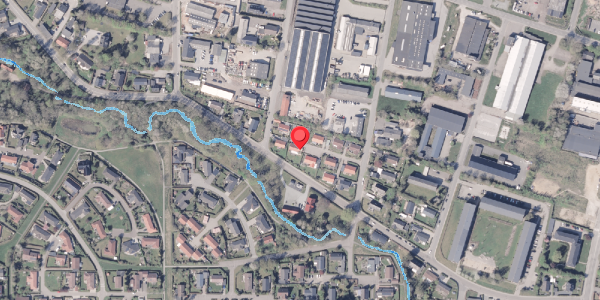 Oversvømmelsesrisiko fra vandløb på Aahavevej 1F, 8300 Odder