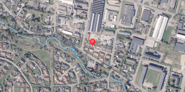 Oversvømmelsesrisiko fra vandløb på Aahavevej 1G, 8300 Odder