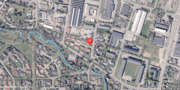Oversvømmelsesrisiko fra vandløb på Aahavevej 1J, 8300 Odder