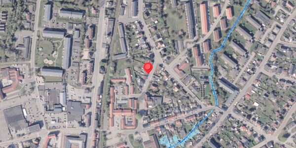 Oversvømmelsesrisiko fra vandløb på Aaholmsgade 9, 8300 Odder