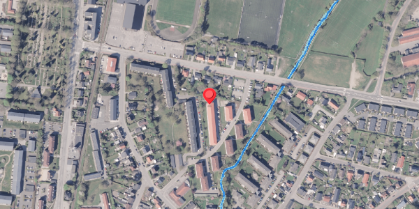 Oversvømmelsesrisiko fra vandløb på Aaparken 6, 2. th, 8300 Odder