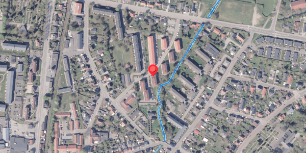 Oversvømmelsesrisiko fra vandløb på Aaparken 13, 1. th, 8300 Odder