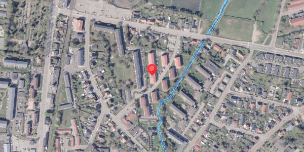 Oversvømmelsesrisiko fra vandløb på Aaparken 14, 2. th, 8300 Odder