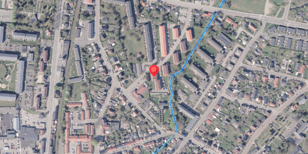 Oversvømmelsesrisiko fra vandløb på Aaparken 19, 2. th, 8300 Odder