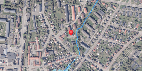 Oversvømmelsesrisiko fra vandløb på Aaparken 23, 2. th, 8300 Odder
