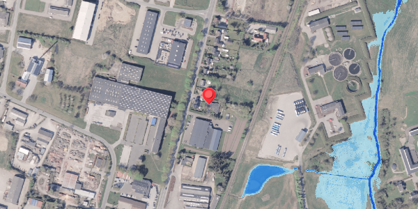 Oversvømmelsesrisiko fra vandløb på Århusvej 58B, . , 8300 Odder