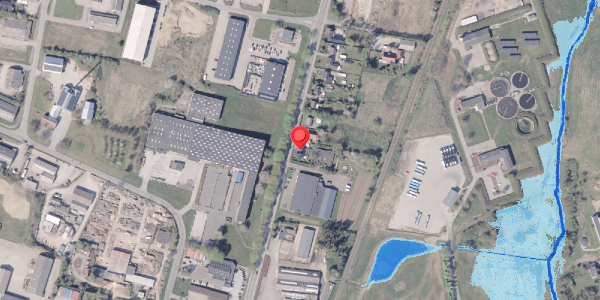 Oversvømmelsesrisiko fra vandløb på Århusvej 60, . , 8300 Odder