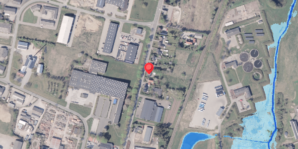 Oversvømmelsesrisiko fra vandløb på Århusvej 64, 8300 Odder