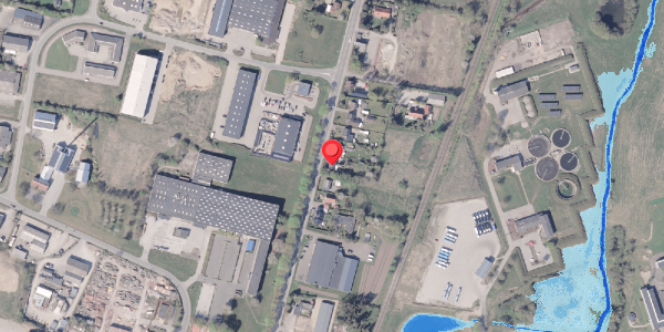 Oversvømmelsesrisiko fra vandløb på Århusvej 76, . , 8300 Odder