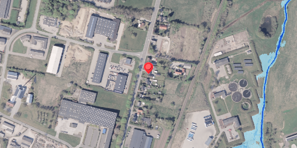 Oversvømmelsesrisiko fra vandløb på Århusvej 82, . , 8300 Odder