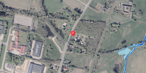 Oversvømmelsesrisiko fra vandløb på Århusvej 102, 8300 Odder