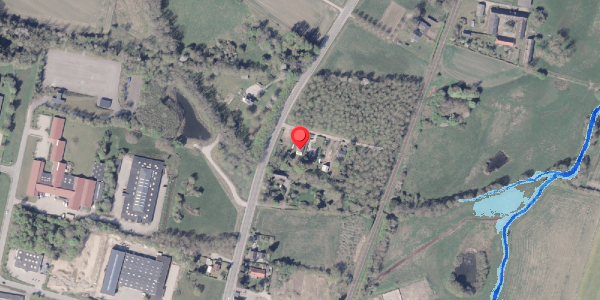 Oversvømmelsesrisiko fra vandløb på Århusvej 104, 8300 Odder