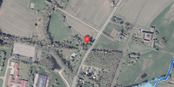 Oversvømmelsesrisiko fra vandløb på Århusvej 107, . , 8300 Odder