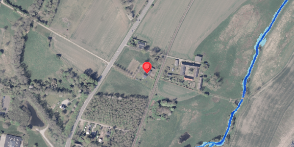 Oversvømmelsesrisiko fra vandløb på Århusvej 124, 8300 Odder