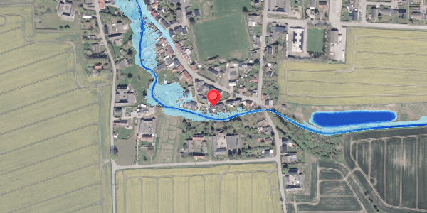 Oversvømmelsesrisiko fra vandløb på Aastrædet 10, 8300 Odder