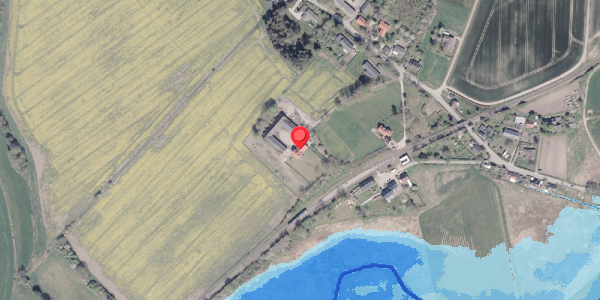 Oversvømmelsesrisiko fra vandløb på Assedrupvej 8, 8300 Odder