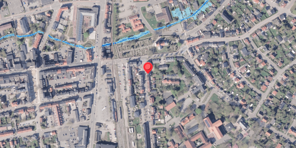 Oversvømmelsesrisiko fra vandløb på Asylgade 3, 1. th, 8300 Odder