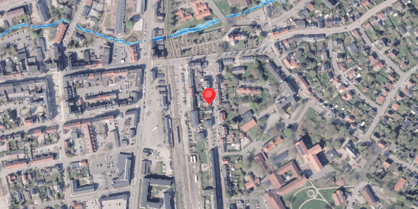 Oversvømmelsesrisiko fra vandløb på Asylgade 12, 8300 Odder