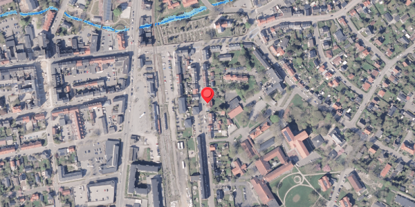 Oversvømmelsesrisiko fra vandløb på Asylgade 13, kl. 1, 8300 Odder