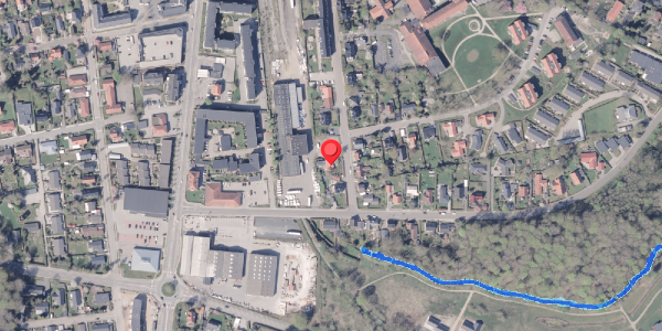 Oversvømmelsesrisiko fra vandløb på Asylgade 38, 8300 Odder