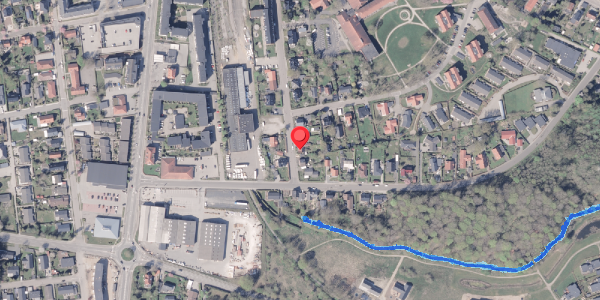 Oversvømmelsesrisiko fra vandløb på Asylgade 47, 8300 Odder