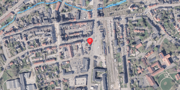 Oversvømmelsesrisiko fra vandløb på Banegårdsgade 10, . , 8300 Odder