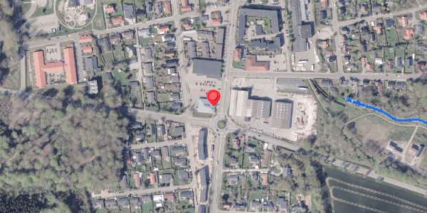 Oversvømmelsesrisiko fra vandløb på Banegårdsgade 32, . , 8300 Odder
