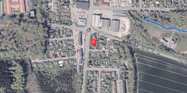 Oversvømmelsesrisiko fra vandløb på Bentzonsvej 1, 8300 Odder