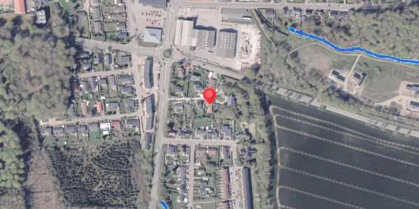 Oversvømmelsesrisiko fra vandløb på Bentzonsvej 6, 8300 Odder