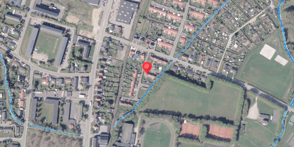 Oversvømmelsesrisiko fra vandløb på Bisgaardsparken 1, . , 8300 Odder