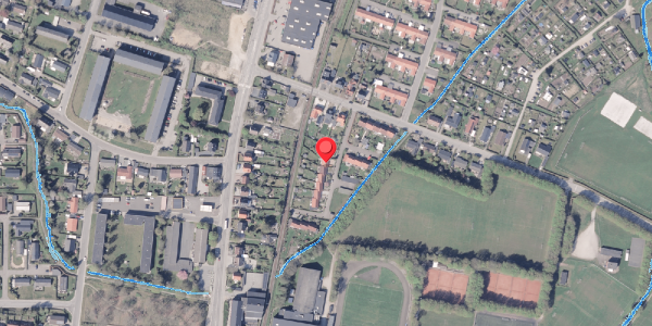 Oversvømmelsesrisiko fra vandløb på Bisgaardsparken 4, 8300 Odder