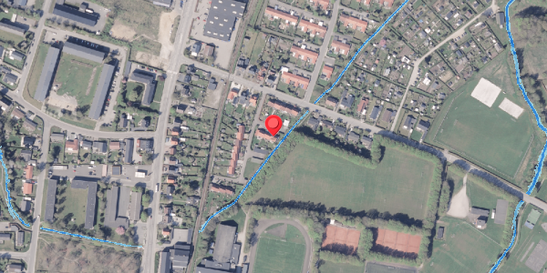 Oversvømmelsesrisiko fra vandløb på Bisgaardsparken 5, . , 8300 Odder
