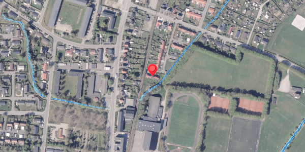 Oversvømmelsesrisiko fra vandløb på Bisgaardsparken 18, 8300 Odder
