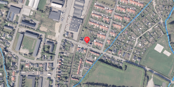 Oversvømmelsesrisiko fra vandløb på Bisgaardsvej 7, 8300 Odder