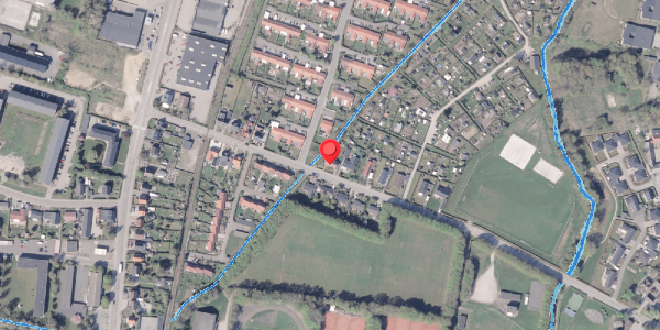 Oversvømmelsesrisiko fra vandløb på Bisgaardsvej 17, 8300 Odder