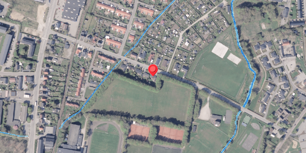 Oversvømmelsesrisiko fra vandløb på Bisgaardsvej 30, 8300 Odder
