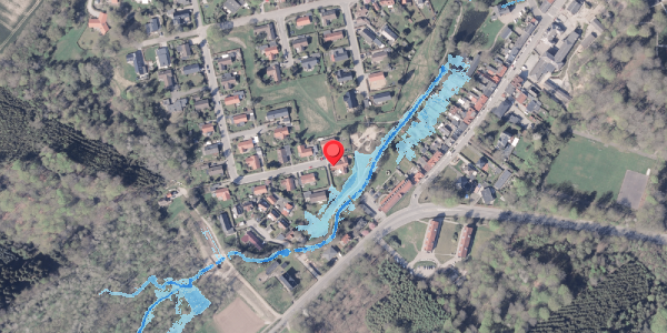 Oversvømmelsesrisiko fra vandløb på Bøgevej 28, 8300 Odder