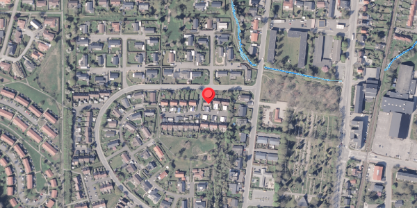 Oversvømmelsesrisiko fra vandløb på Christianslund 1B, 8300 Odder