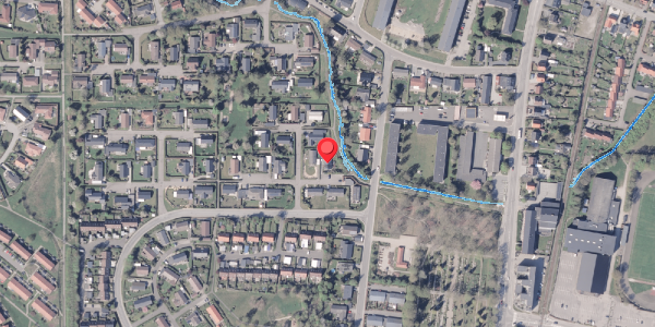 Oversvømmelsesrisiko fra vandløb på Christianslund 8, 8300 Odder
