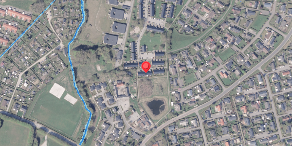 Oversvømmelsesrisiko fra vandløb på Egholmparken 68, 8300 Odder