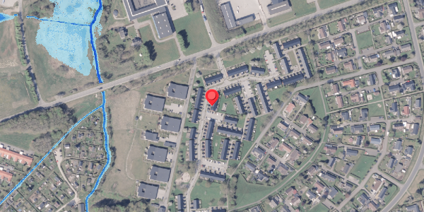 Oversvømmelsesrisiko fra vandløb på Egholmparken 174, 8300 Odder