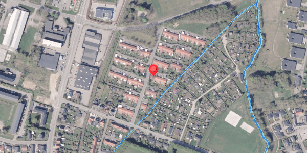 Oversvømmelsesrisiko fra vandløb på Enghaven 8, 8300 Odder
