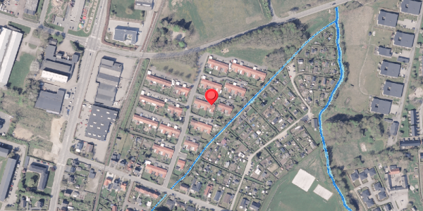 Oversvømmelsesrisiko fra vandløb på Enghaven 18, 8300 Odder