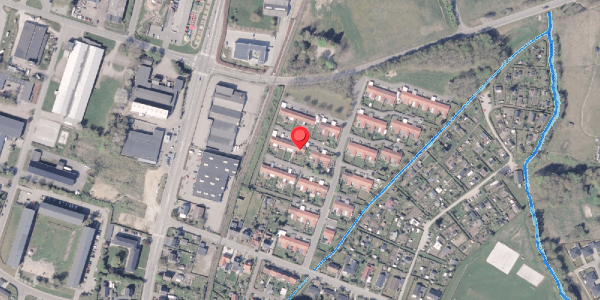 Oversvømmelsesrisiko fra vandløb på Enghaven 21B, 8300 Odder