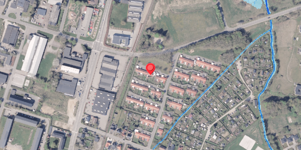 Oversvømmelsesrisiko fra vandløb på Enghaven 25B, 8300 Odder