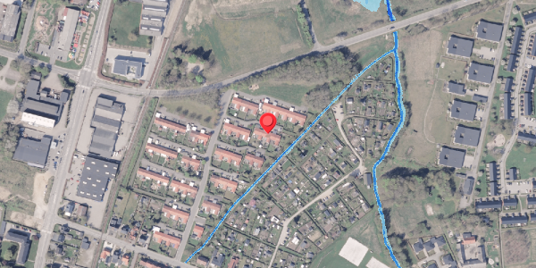 Oversvømmelsesrisiko fra vandløb på Enghaven 32, 8300 Odder